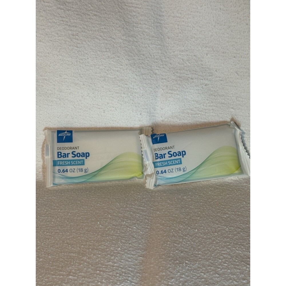 Medline Deodorant Bar Soap Fresh Scent Rectangular 0.64 oz (18 g) set of 2